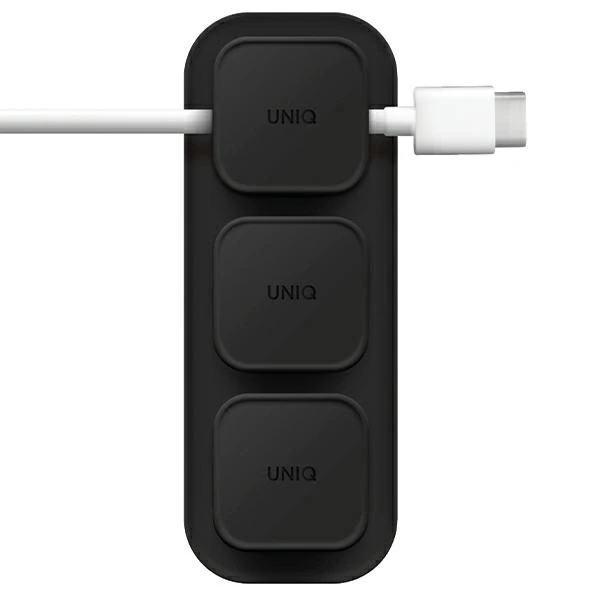 UNIQ Pod Mag magnetinė kabelių tvarkyklė + bazė pilkos spalvos