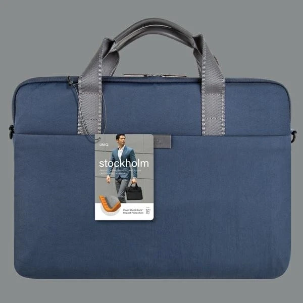 UNIQ krepšys Stockholm laptop 16″ mėlynos spalvos