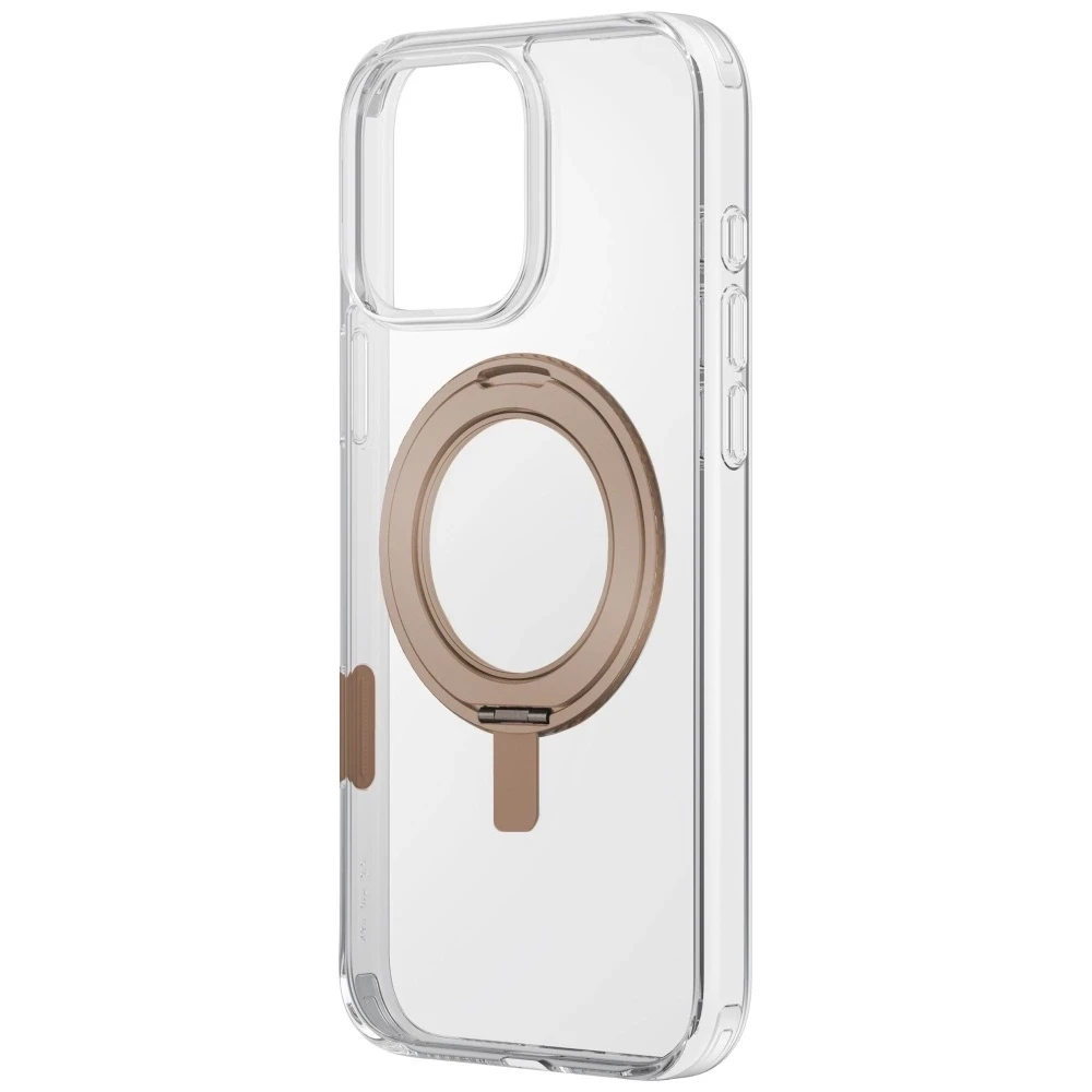 Uniq Swivix 360 besisukantis stovo dėklas, skirtas iPhone 16 Pro Max – auksinis