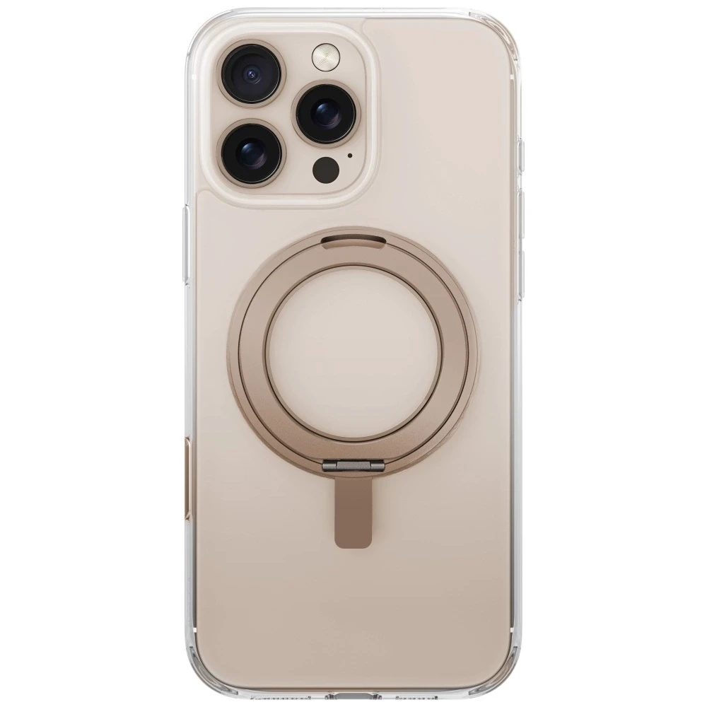 Uniq Swivix 360 besisukantis stovo dėklas, skirtas iPhone 16 Pro Max – auksinis