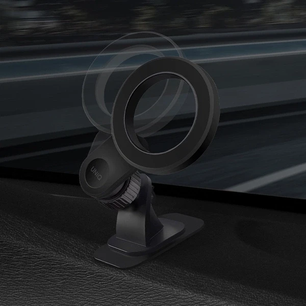 UNIQ magnetic holder Trelix Car Dash Mount midnight juodos spalvos