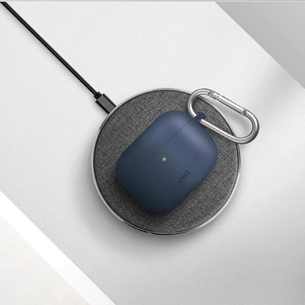 UNIQ Vencer dėklas AirPods Pro silikoninis charcoal dark pilkos spalvos