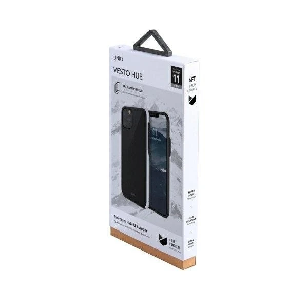Dėklas Uniq Vesto Hue case for iPhone 11 Pro - juodas and baltas