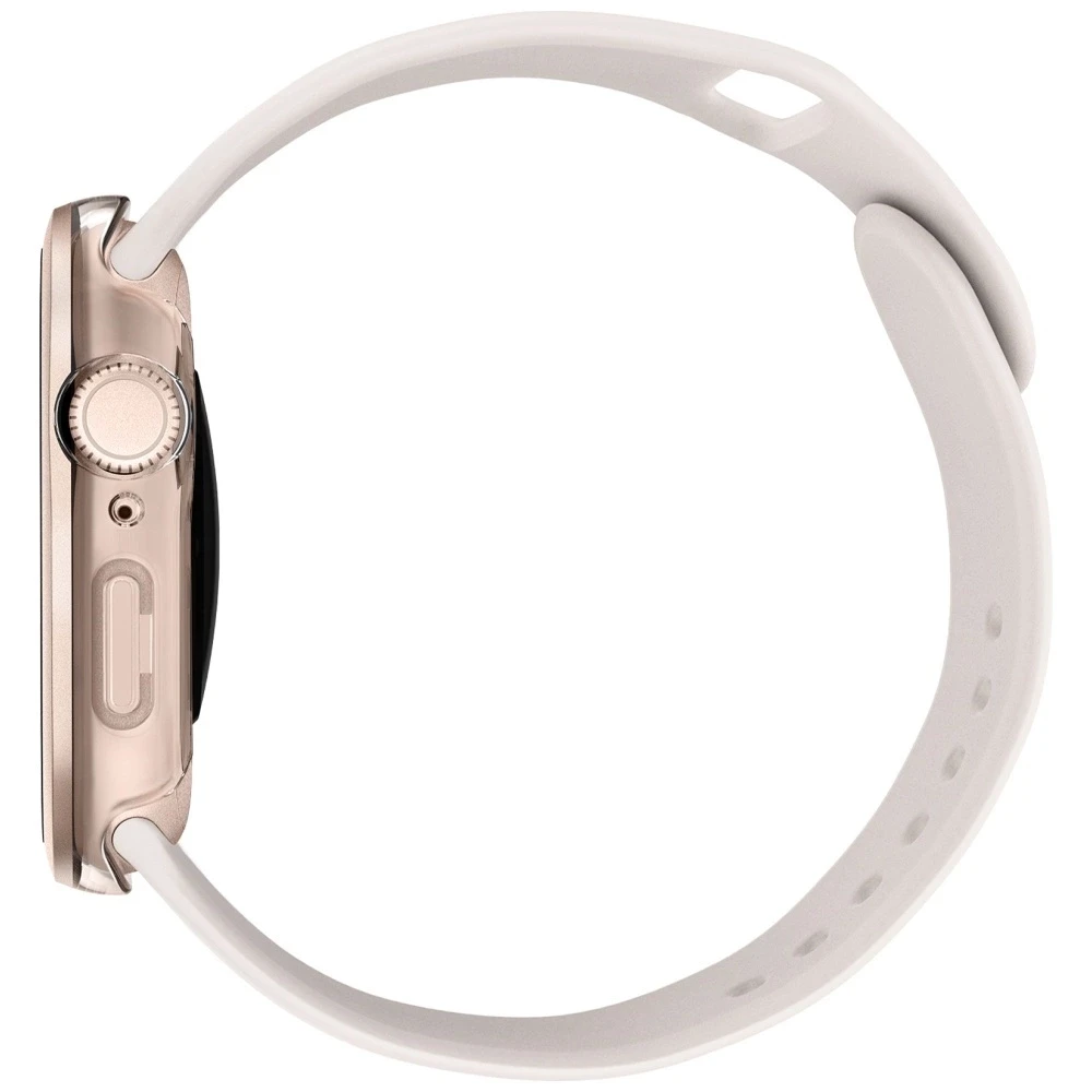 Dėklas UNIQ Voute for Apple Watch Series 10 / 11 46mm tempered glass rose auksinis