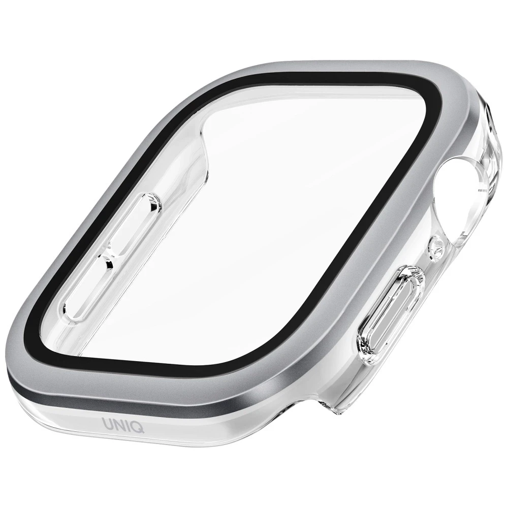 Dėklas UNIQ Voute for Apple Watch Series 10 / 11 46mm tempered glass sidabrinis