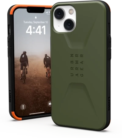 UAG Urban Armor Gear dėklas CIVILIAN, skirtas IPHONE 14 Plus, žalias