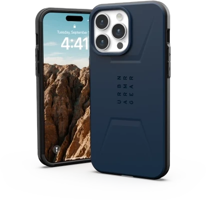 Urban Armor Gear UAG Civilian MagSafe Apple iPhone 15 Pro Max - dėklas telefonui mėlynos spalvos