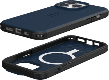 Urban Armor Gear UAG Civilian MagSafe Apple iPhone 15 Pro Max - dėklas telefonui mėlynos spalvos