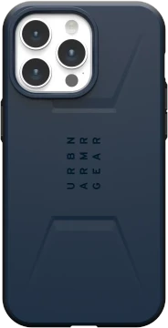 Urban Armor Gear UAG Civilian MagSafe Apple iPhone 15 Pro Max - dėklas telefonui mėlynos spalvos