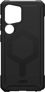 UAG Urban Armor Gear ESSENTIAL ARMOR MAGNET dėklas su įmontuotu magnetiniu moduliu, skirtu SAMSUNG S25 Ultra 5G juodas
