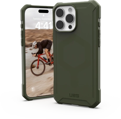 Urban Armor Gear UAG Essential Armor Magsafe Apple iPhone 16 Pro Max Case - dėklas telefonui žalios spalvos