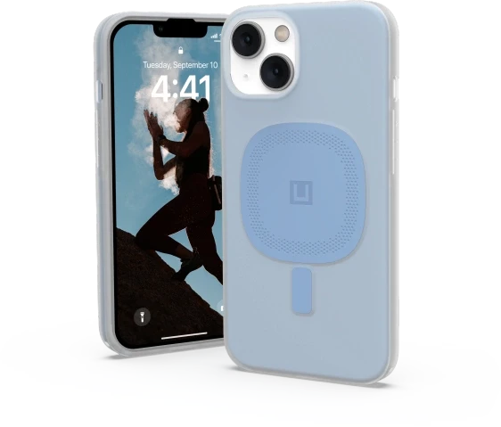 UAG Urban Armor Gear dėklas LUCENT 2.0 [U], suderinamas su „MagSafe“, skirtas IPHONE 14 Plus, cerulean