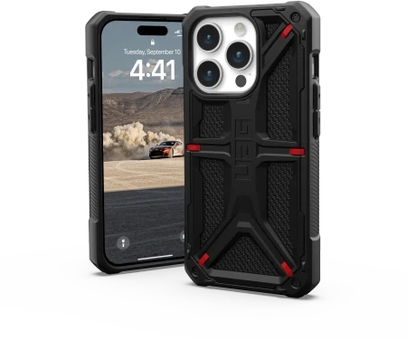 Urban Armor Gear UAG Monarch Apple iPhone 15 Pro - dėklas telefonui juodos spalvos kevlar