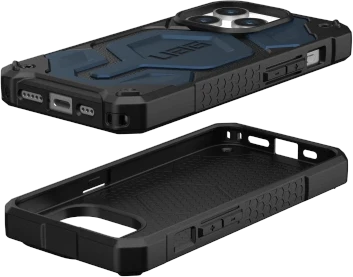 Urban Armor Gear UAG Monarch Pro su MagSafe iPhone 15 Pro - dark dėklas telefonui mėlynos spalvos