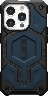 Urban Armor Gear UAG Monarch Pro su MagSafe iPhone 15 Pro - dark dėklas telefonui mėlynos spalvos
