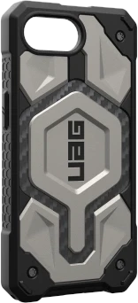 UAG Urban Armor Gear dėklas MONARCH PRO suderinamas su MagSafe, skirtas IPHONE 16e titanium