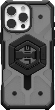 Urban Armor Gear UAG Pathfinder dėklas telefonui skaidrus Magsafe Bundle Magnetic Ring su stoveliu Apple iPhone 16 Pro Max - dėklas telefonui juodos spalvos