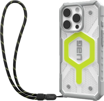 Urban Armor Gear UAG Pathfinder Clear Magsafe Bundle Dėklas su dirželiu, skirtas iPhone 16 Pro - Žalias