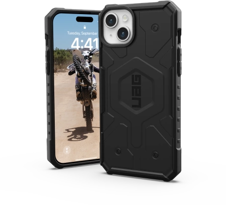 Urban Armor Gear UAG Pathfinder MagSafe dėklas iPhone 15 Plus - juodas