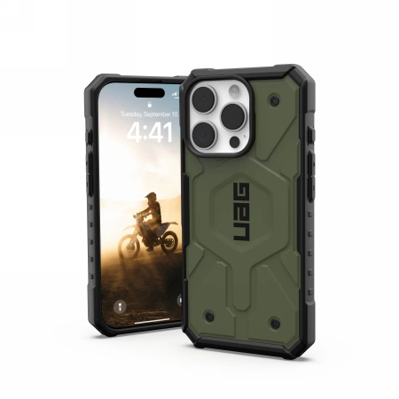 Urban Armor Gear UAG Pathfinder Magsafe Apple iPhone 16 Pro - dėklas telefonui žalios spalvos