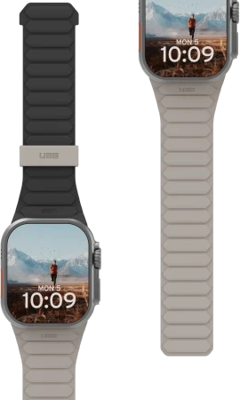 Urban Armor Gear UAG Pathfinder, juodas/titanium - Apple Watch 49mm/45mm/44mm/42mm