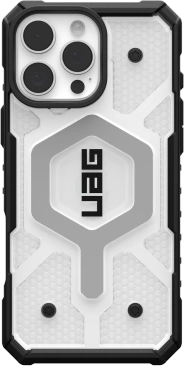 Urban Armor Gear UAG Pathfinder Clear Magsafe Apple iPhone 16 Pro Max - dėklas teleofnui baltos spalvos