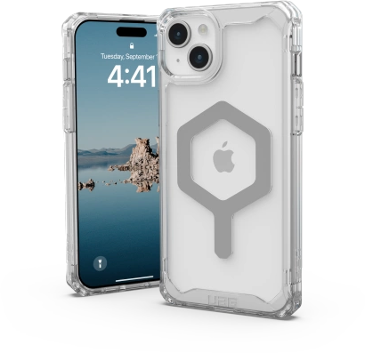 Urban Armor Gear UAG Plyo MagSafe Apple iPhone 15 Plus - dėklas telefonui skaidrus ir sidabro spalvos