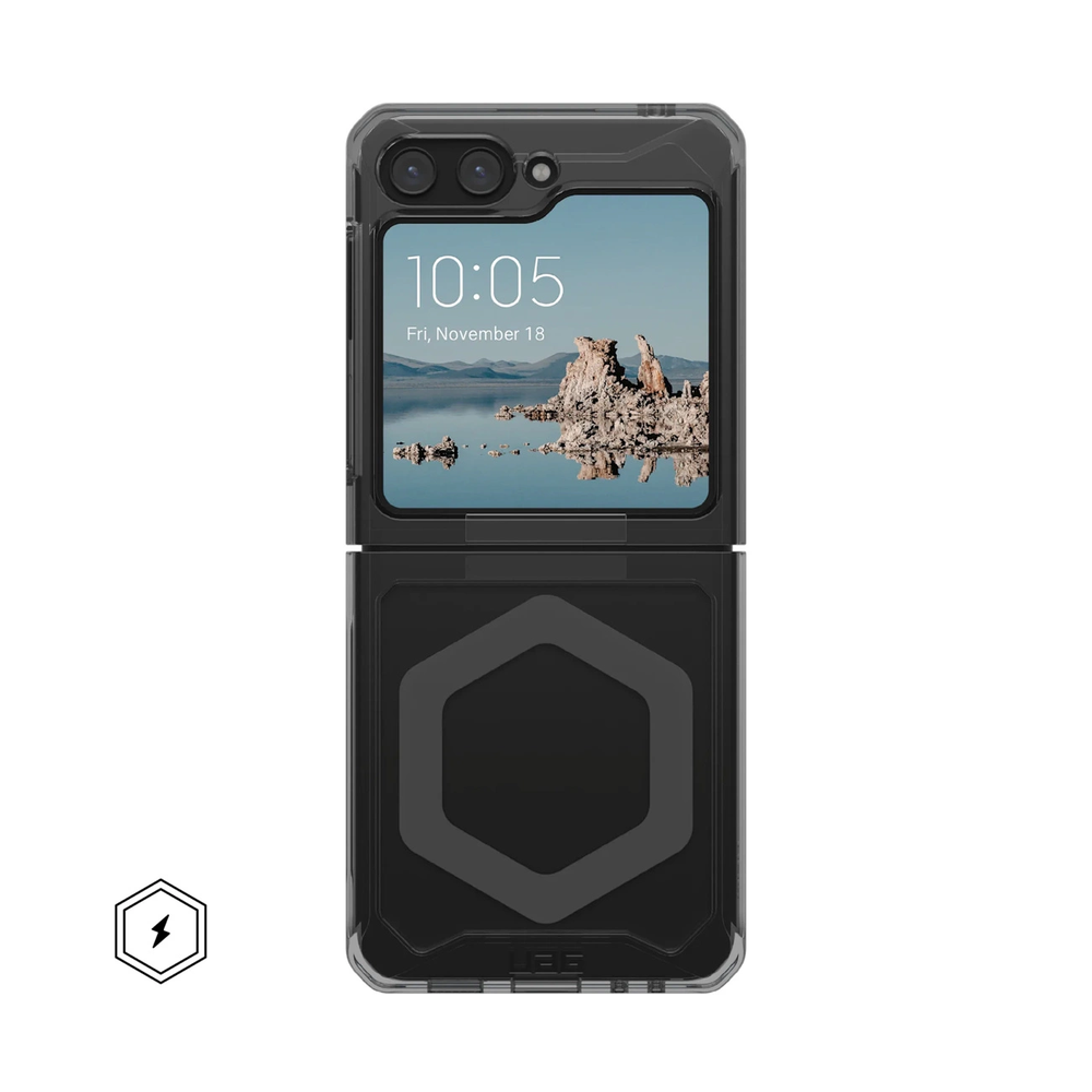 Dėklas Urban Armor Gear UAG Plyo Pro, ash/space pilkas - Samsung Galaxy Z Flip5
