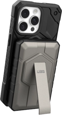 Urban Armor Gear UAG Tvirtas 10K 10000 mAh MagSafe Powerbank su 10W stovu + kabeliai - Titanium