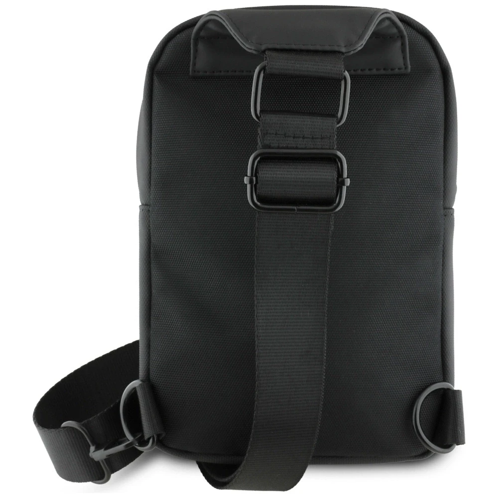 Us Polo Assn Krepšys telefonui US Polo Petit Pique Crossbody Arch juodos spalvos