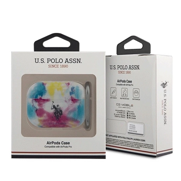 „Us Polo Assn US Polo USACAPPCUSML“ „AirPods Pro“ dėklas, daugiaspalvis, „Tie & Dye“ kolekcija