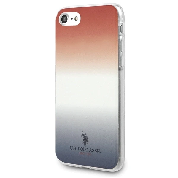 Dėklas Us Polo Assn US Polo USHCI8TRDGRB Apple iPhone 7/8/SE 2020/ SE 2022 mėlynas&raudonos spalvos Gradient Pattern Collec