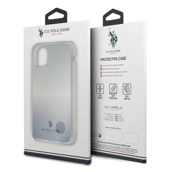 Dėklas „Us Polo Assn“ „US Polo“ USHCN58TRDGLB „Apple iPhone 11 Pro“ mėlynas su gradientiniu raštu