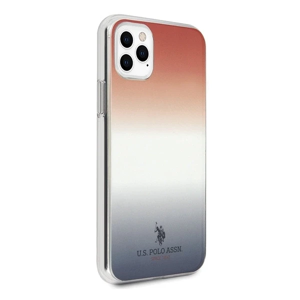 Dėklas Us Polo Assn US Polo USHCN58TRDGRB Apple iPhone 11 Pro mėlynas&raudonos spalvos Gradient Pattern Collection