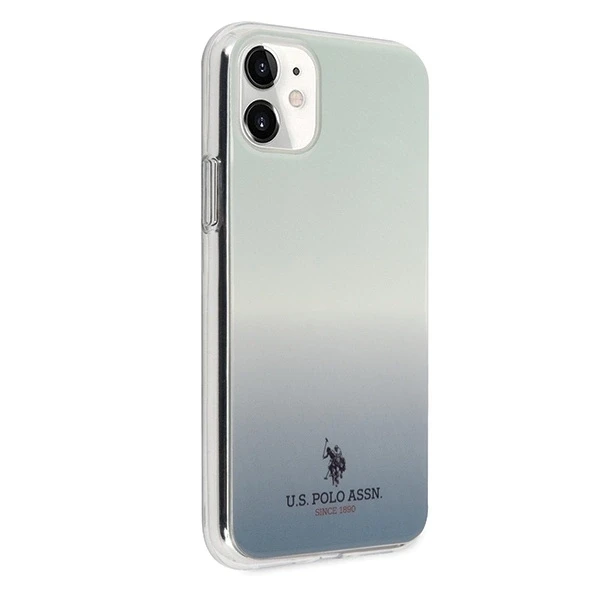 Dėklas „Us Polo Assn“ „US Polo“ USHCN61TRDGLB „Apple iPhone 11“ mėlynas, gradiento rašto kolekcija