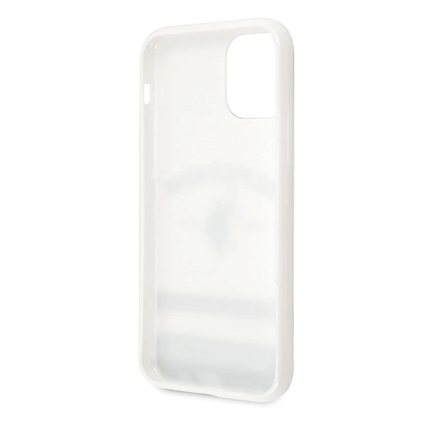 Dėklas „Us Polo Assn US Polo USHCN65 PCSTRB“ „Apple iPhone 11 Pro Max“ baltos spalvos trispalvių raštų kolekcija