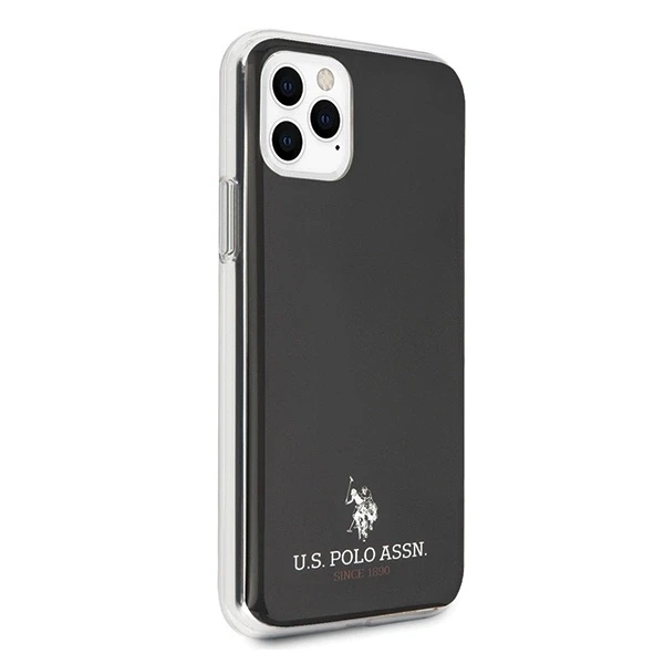 Dėklas Us Polo Assn US Polo USHCN65TPUBK iPhone 11 Pro Max juoda/juodas Shiny