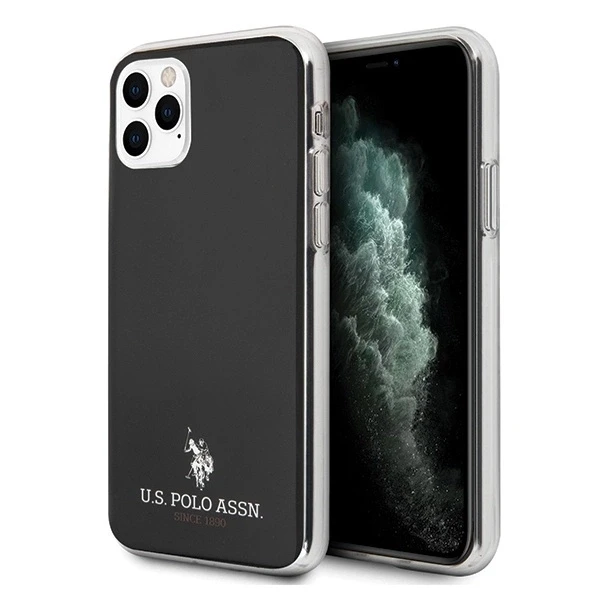 Dėklas Us Polo Assn US Polo USHCN65TPUBK iPhone 11 Pro Max juoda/juodas Shiny