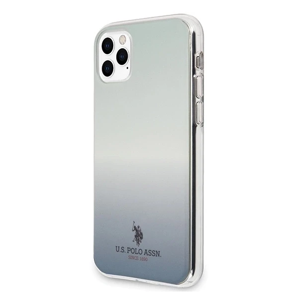 Dėklas „Us Polo Assn“ „US Polo“ USHCN65TRDGLB „Apple iPhone 11 Pro Max“ mėlynas su gradiento rašto kolekcija