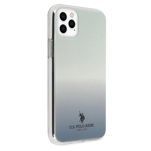 Dėklas „Us Polo Assn“ „US Polo“ USHCN65TRDGLB „Apple iPhone 11 Pro Max“ mėlynas su gradiento rašto kolekcija