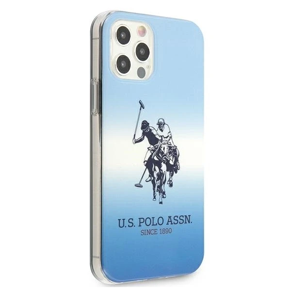 Dėklas „Us Polo Assn“ „US Polo USHCP12MPCDGBL“ „Apple iPhone 12/12 Pro 6,1“ mėlynas „Gradient Collection“