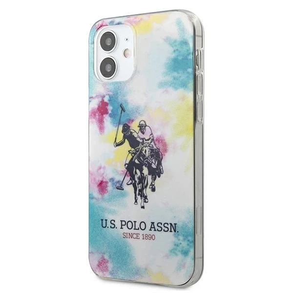 Dėklas Us Polo Assn US Polo USHCP12SPCUSML Apple iPhone 12 mini 5,4" daugiaspalvis kaklaraištis ir dažų kolekcija