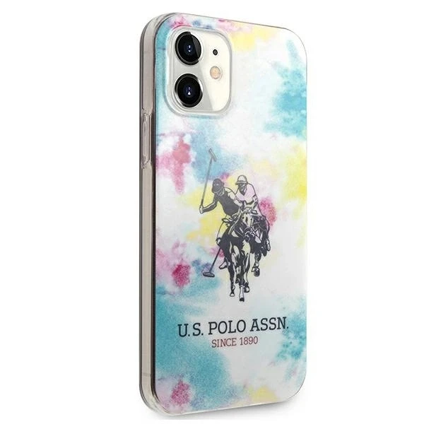 Dėklas Us Polo Assn US Polo USHCP12SPCUSML Apple iPhone 12 mini 5,4" daugiaspalvis kaklaraištis ir dažų kolekcija