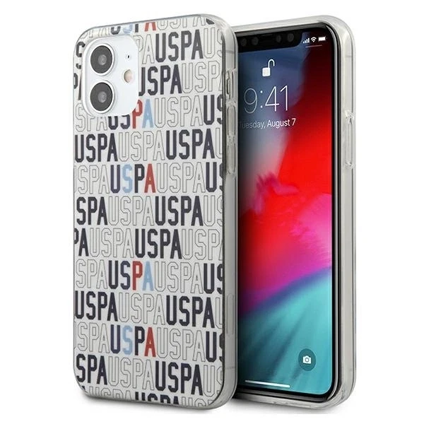 Us Polo Assn US Polo USHCP12SPCUSPA6 Apple iPhone 12 mini 5,4" telefono dėklas baltos spalvos Logo Mania Collection
