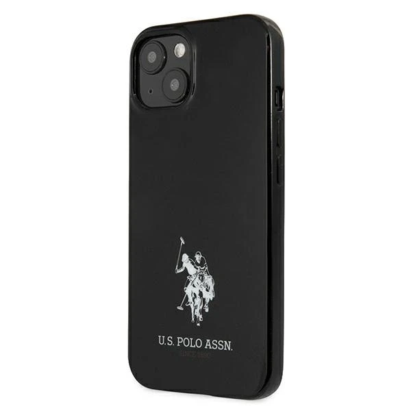 Us Polo Assn US Polo USHCP13SUMHK Apple iPhone 13 mini 5,4″ juodos spalvos kietas dėklas Horses Logo