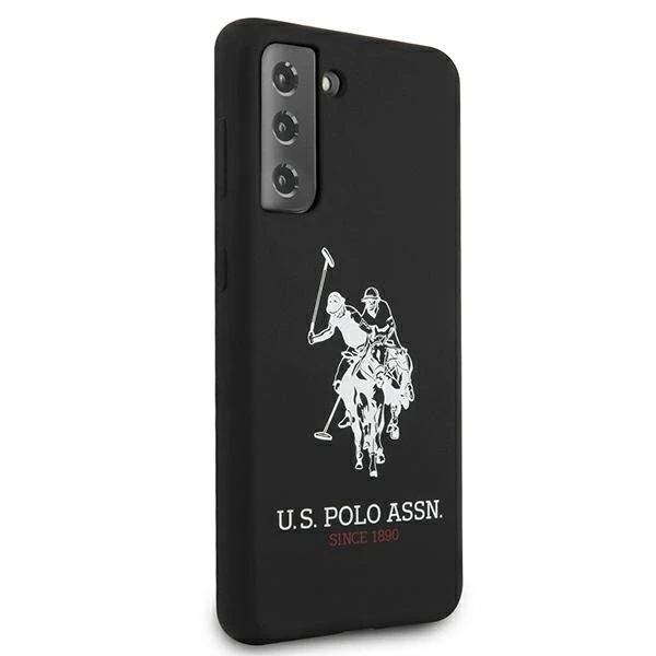 Dėklas Us Polo Assn US Polo USHCS21MSLHRBK S21+ G996 juodos spalvos Silicone Logo