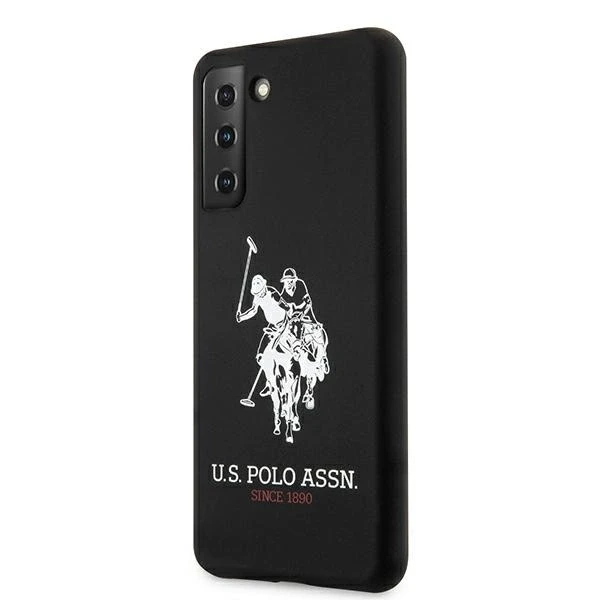 Dėklas Us Polo Assn US Polo USHCS21MSLHRBK S21+ G996 juodos spalvos Silicone Logo