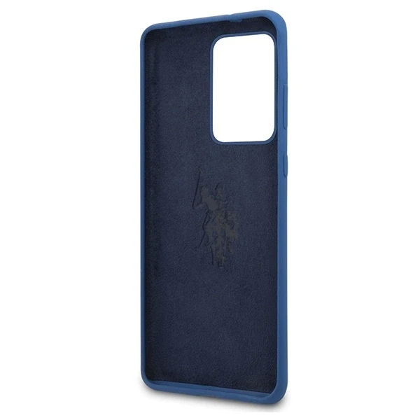 Dėklas Us Polo Assn US Polo USHCS69SLHRNV S20 Ultra G988 mėlynos spalvos silikoninė kolekcija