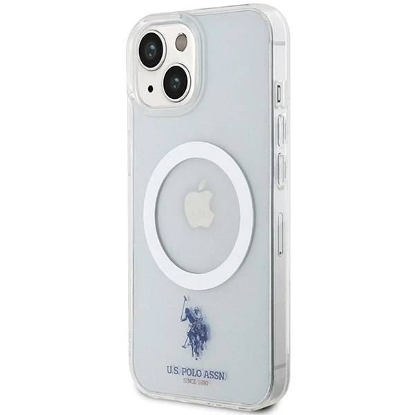 Us Polo Assn US Polo USHMP15SUCIT Apple iPhone 15 / 14 / 13 6.1" dėklas telefonui skaidrus MagSafe Collection