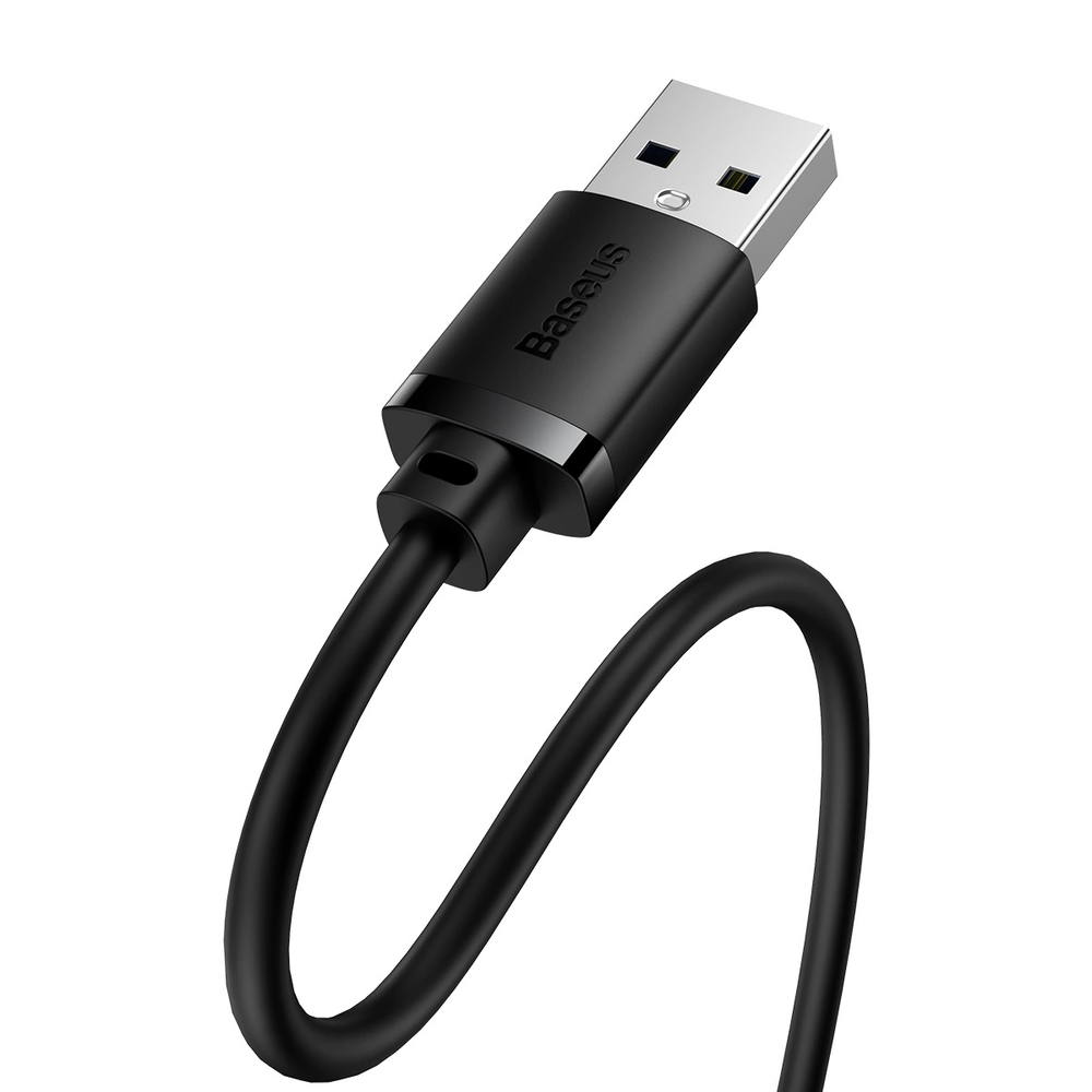 USB 2.0 prailginimo kabelis Baseus vyris į moterišką, AirJoy serija, 1.5 m (juodas)